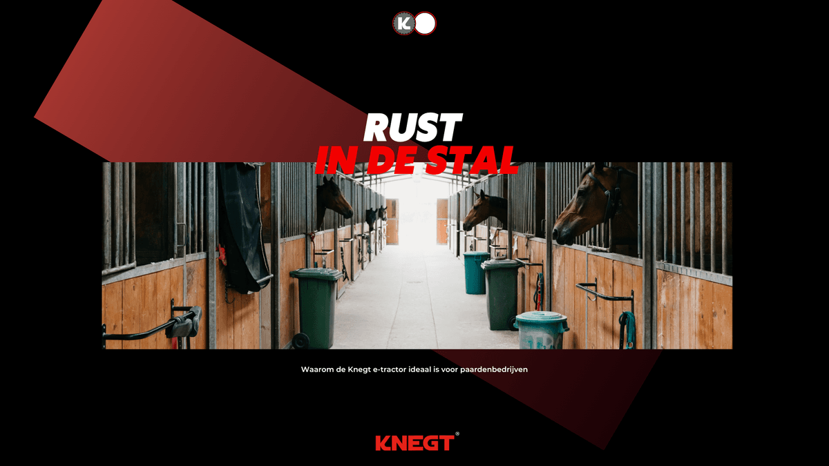 Quiet, clean and stress-free: the Knegt as a key factor in animal welfare